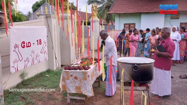 முள்ளிவாய்க்காலில் உயிர் நீத்த உறவுகளுக்காக தலைமன்னார் தேவாலயத்தில் விசேட திருப்பலி...! 